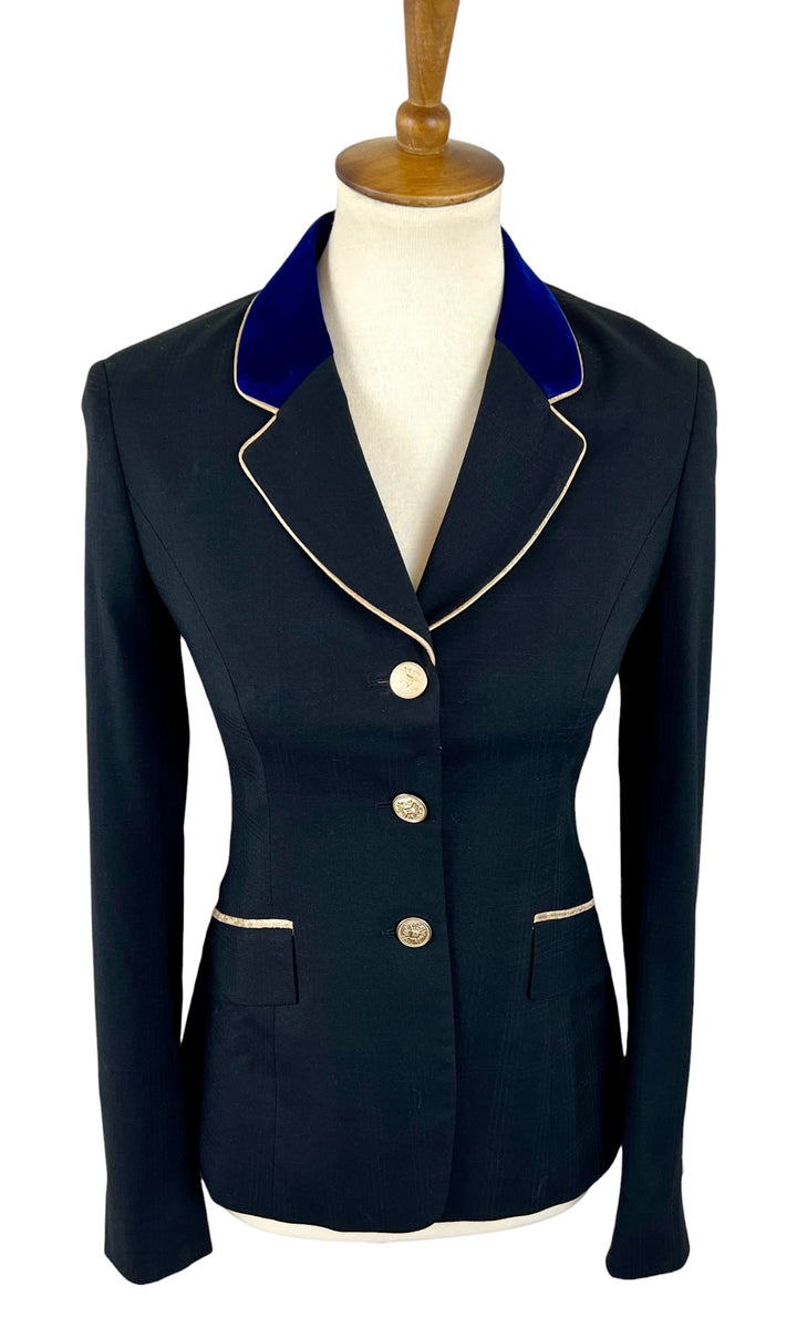 Black w/ Gold & Blue Show Coat (Size 0) - Ref. 264