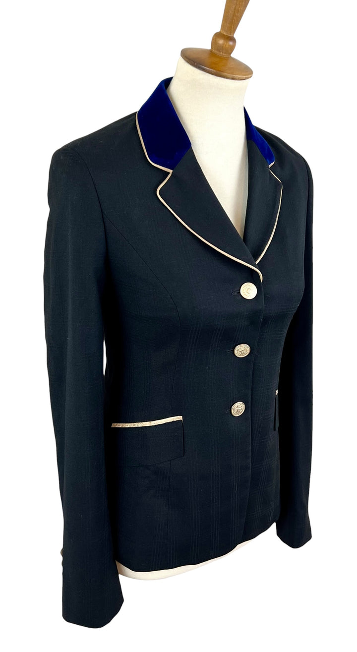 Black w/ Gold & Blue Show Coat (Size 0) - Ref. 264