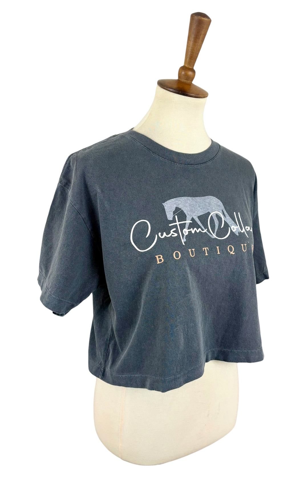 CCB Cropped Tee (Faded Gray)