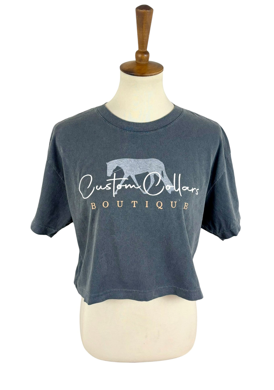 CCB Cropped Tee (Faded Gray)