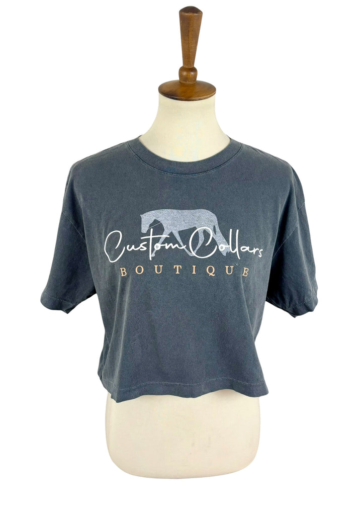 CCB Cropped Tee (Faded Gray)