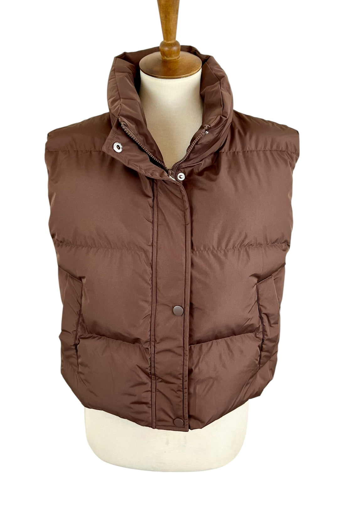 CCB Cropped Vest (Brown)