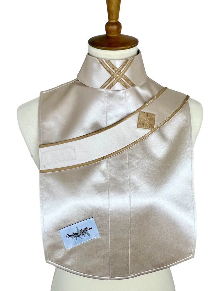 Latte & Gold Satin Dickie