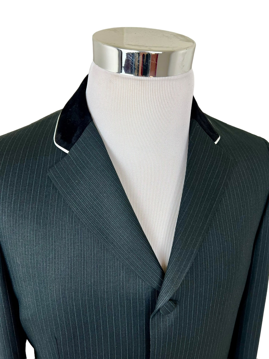 Men’s Black Pinstripe Hunt Coat
