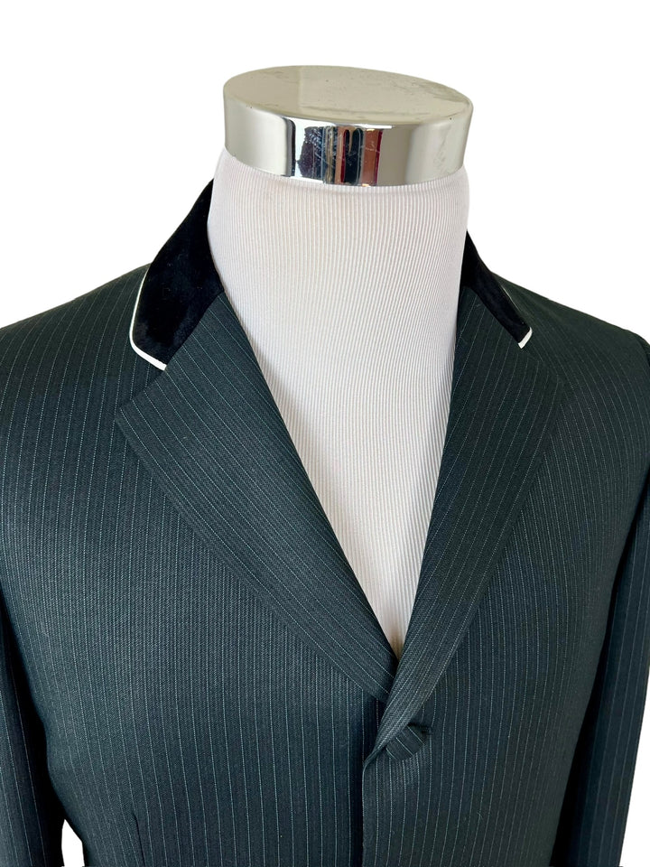 Men’s Black Pinstripe Hunt Coat