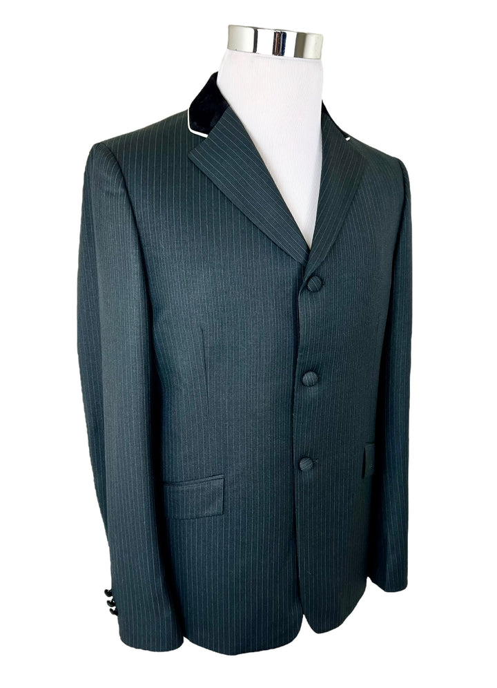 Men’s Black Pinstripe Hunt Coat