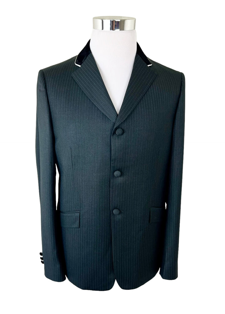 Men’s Black Pinstripe Hunt Coat
