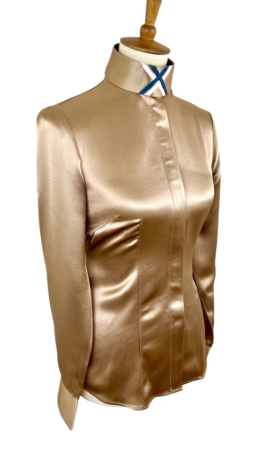 Bronze Silk Hunt Shirt (Size 34)