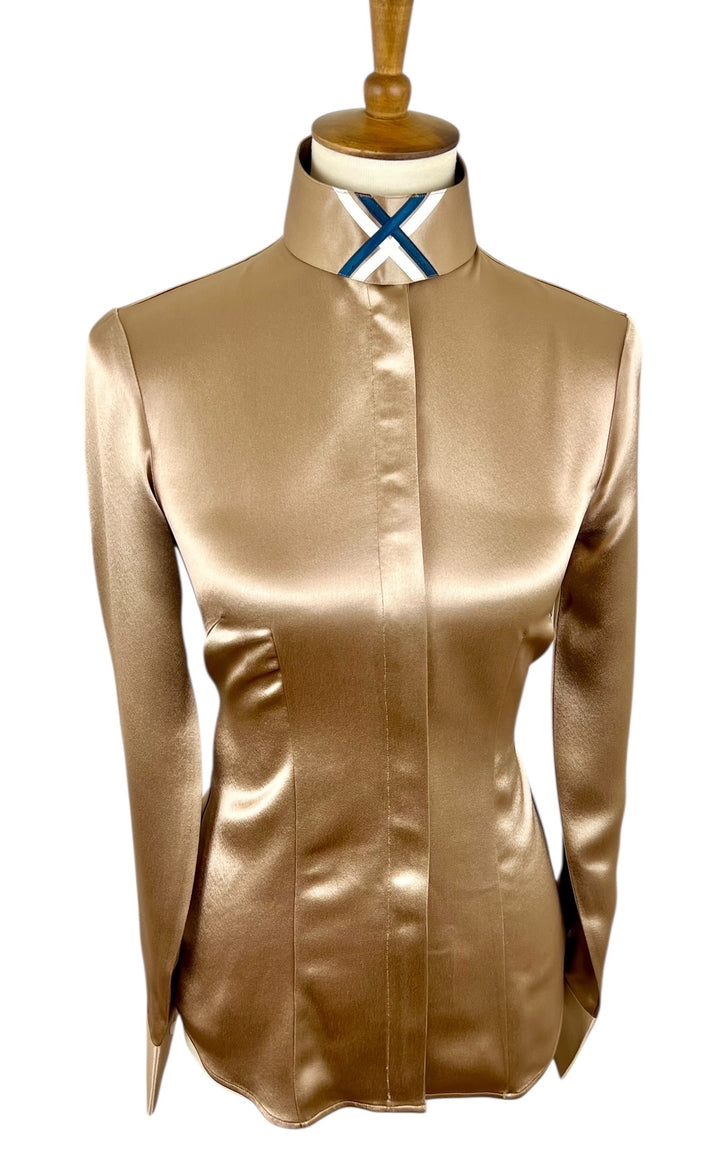 Bronze Silk Hunt Shirt (Size 34)