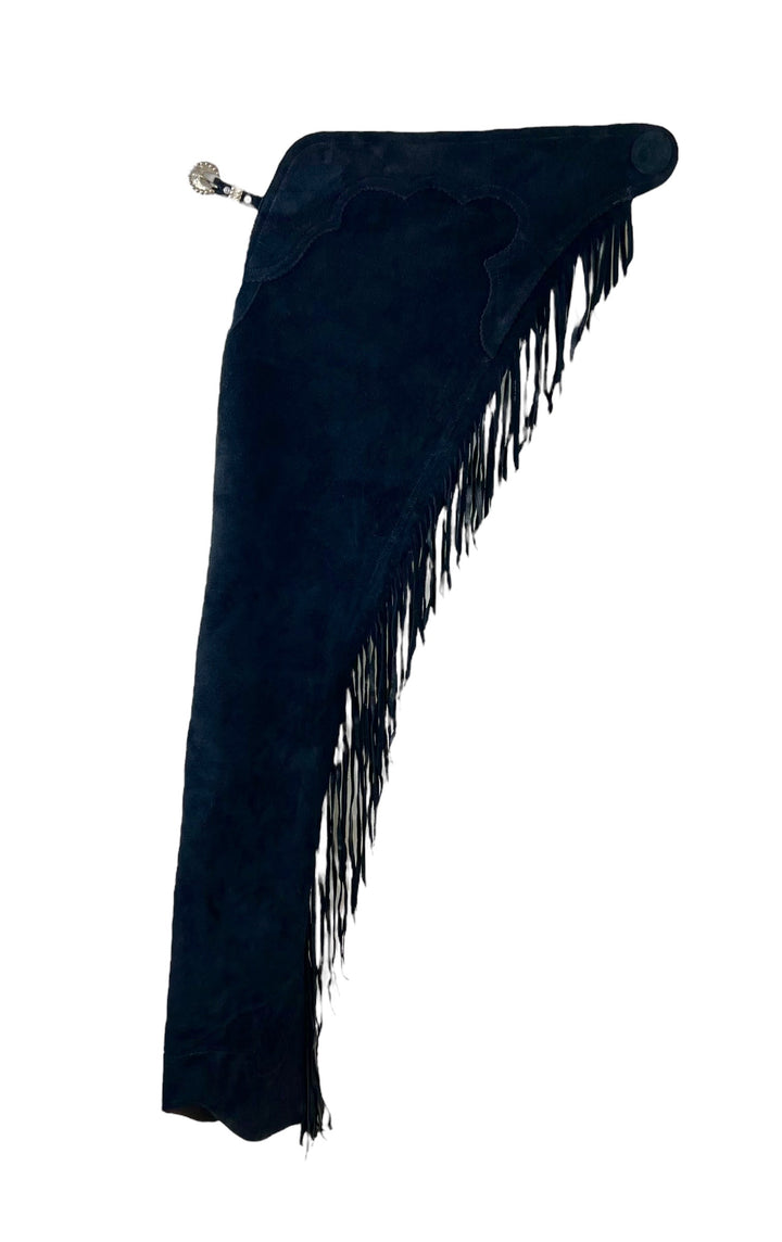 Chaps: Black Suede Top Grain (Buckle Style 2)
