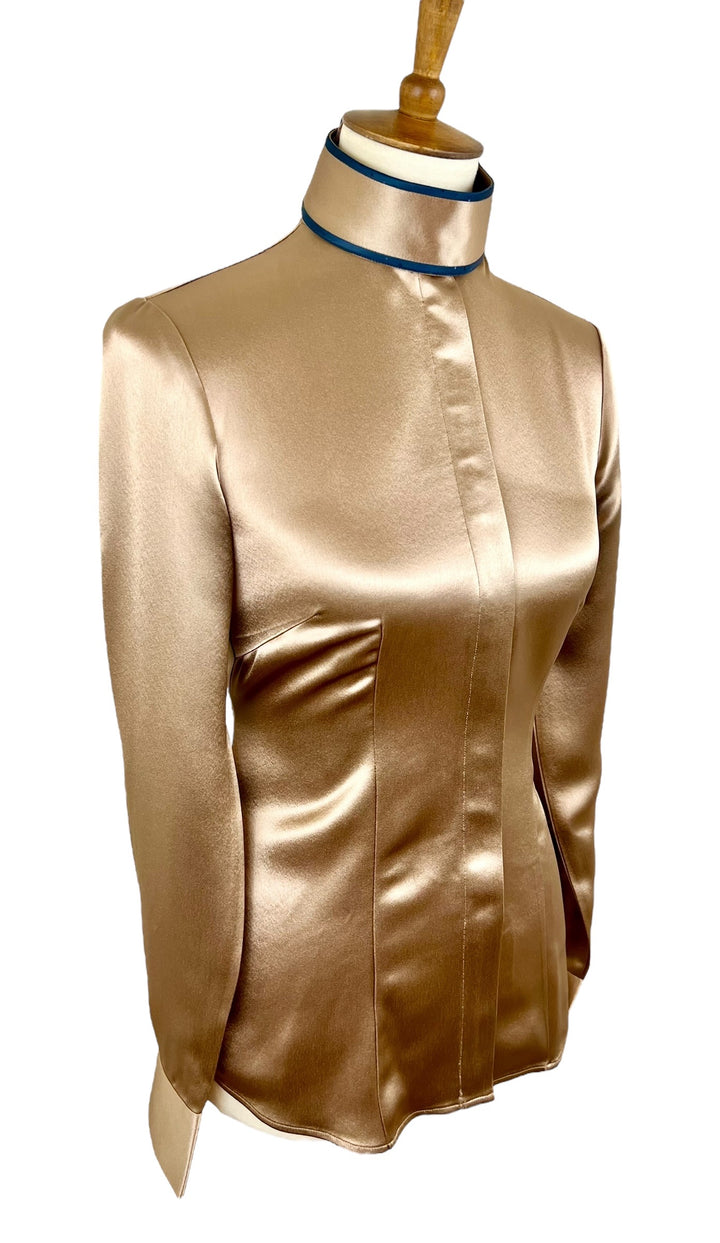 Bronze Silk Hunt Shirt (Size 34)