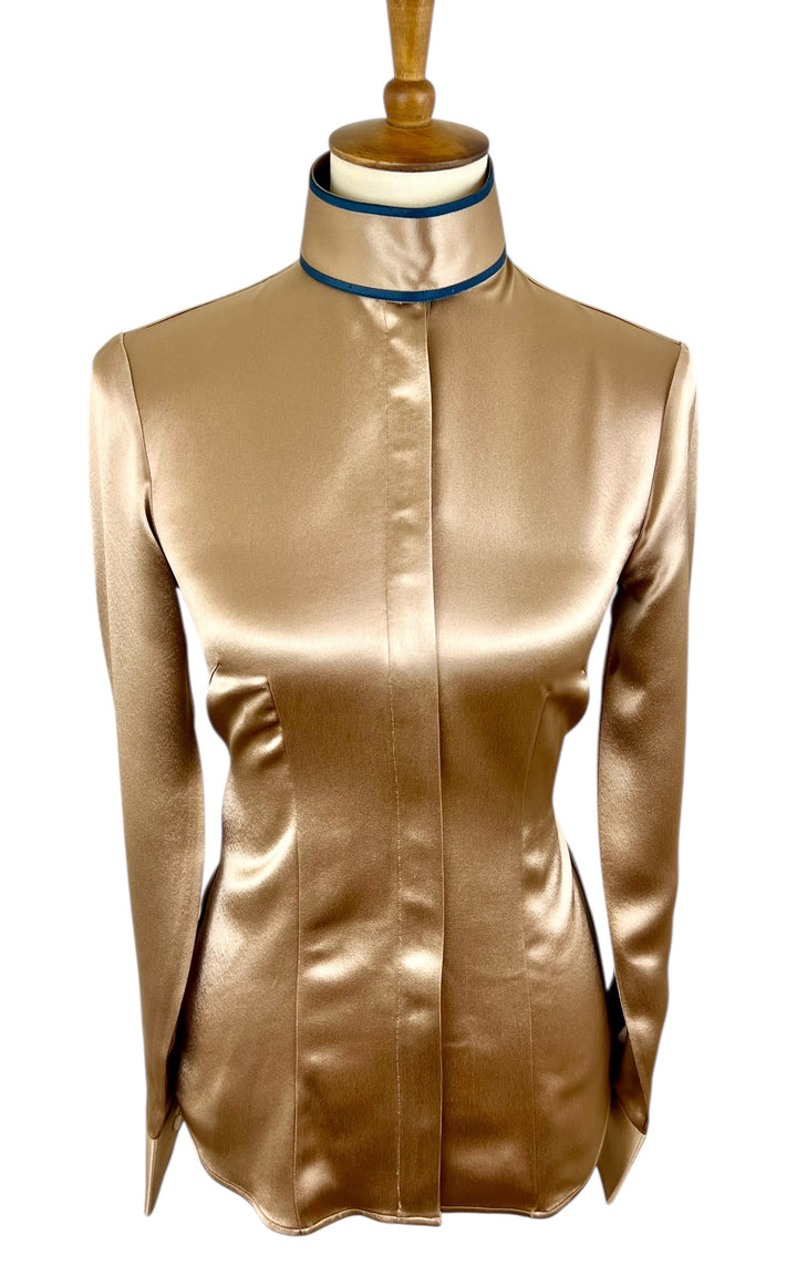 Bronze Silk Hunt Shirt (Size 34)