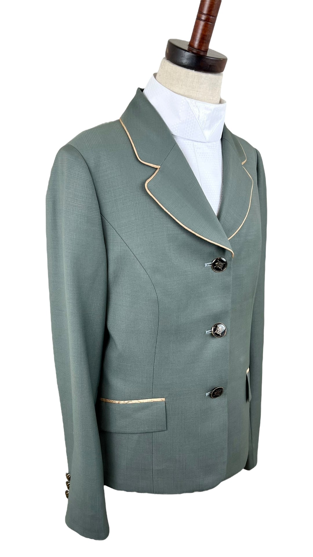 Youth Sage Green Hunt Coat + Dickie - Ref. 186