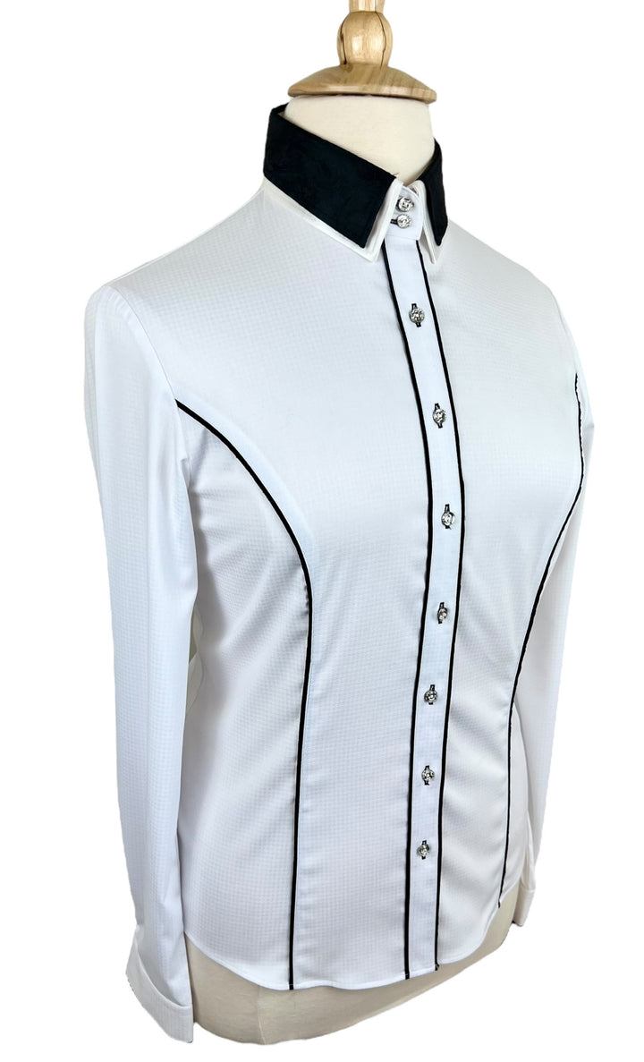White with Black Western Shirt (Size 42) - Ref. 206