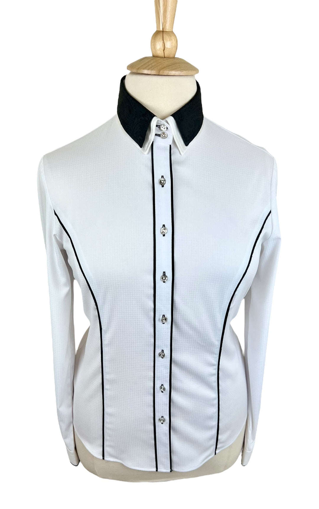 White with Black Western Shirt (Size 42) - Ref. 206