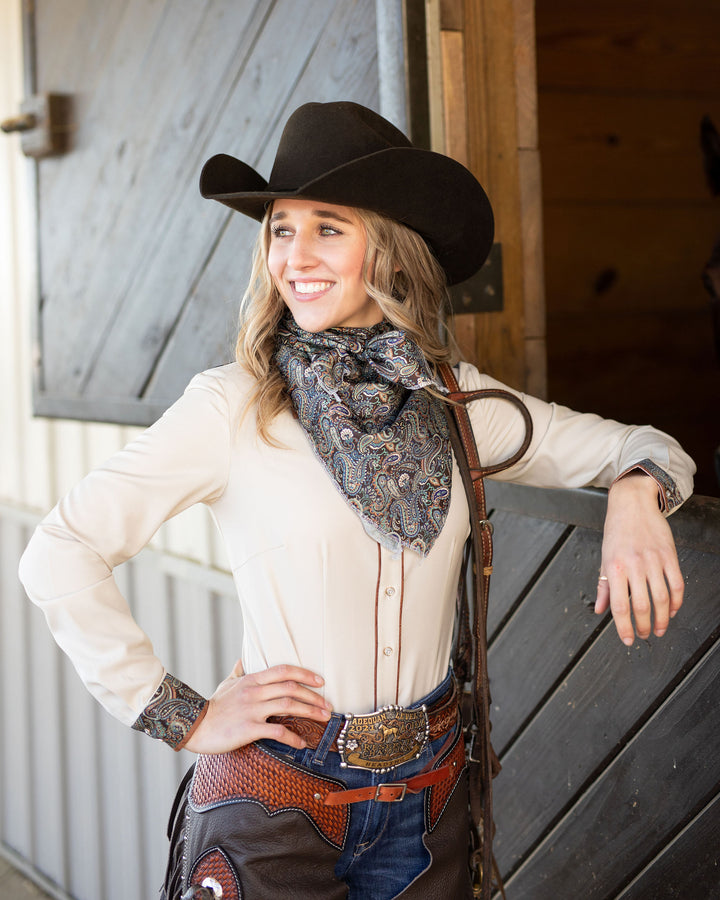Brown Multi Scarf