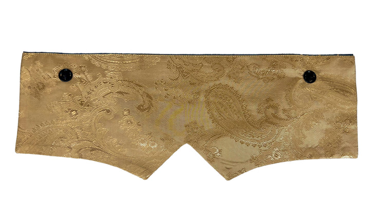 Charcoal Gold & Navy Dot/Gold Paisley Points