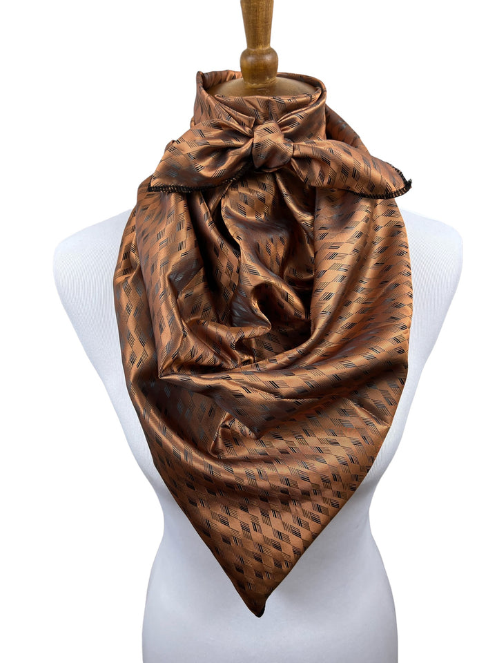 Chestnut Geometric Scarf