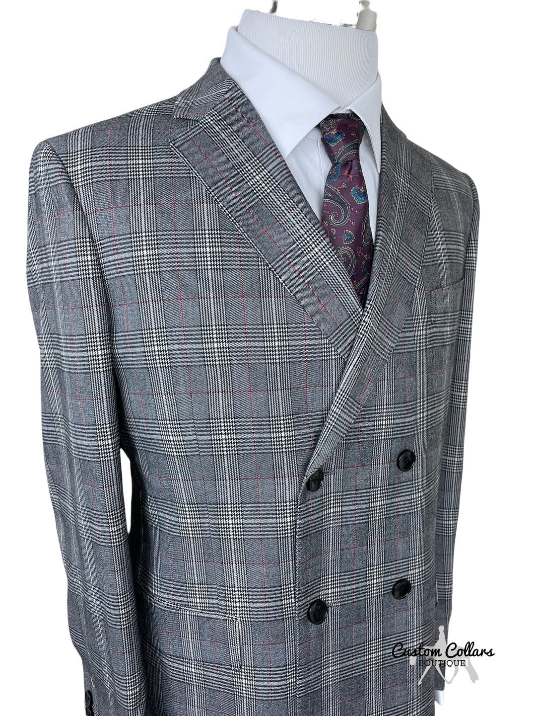 Men’s Gray Plaid Sports Coat