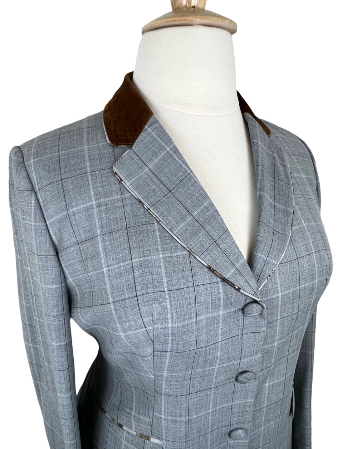 Gray Plaid Show Coat (12 Short)