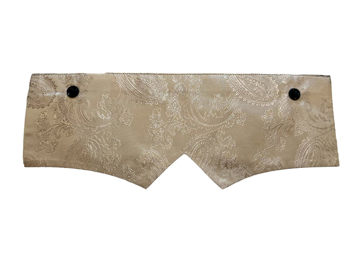 Olive Gold & Navy Dot/Sand Paisley Points