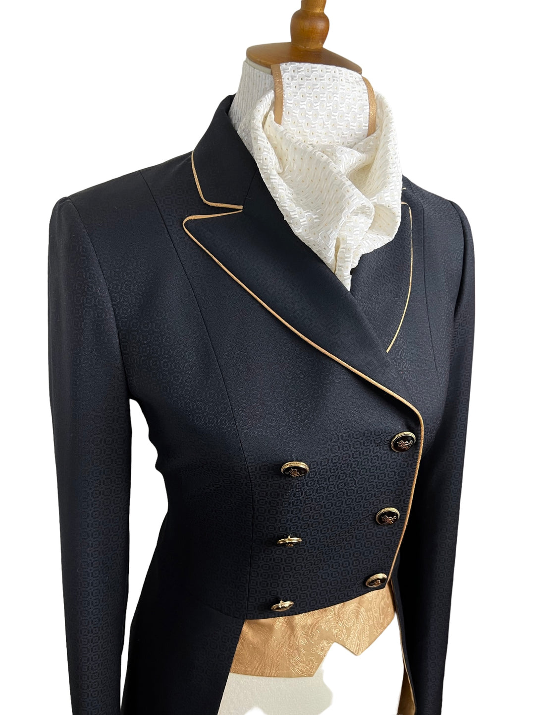 Gold Micro Dot Stock Tie