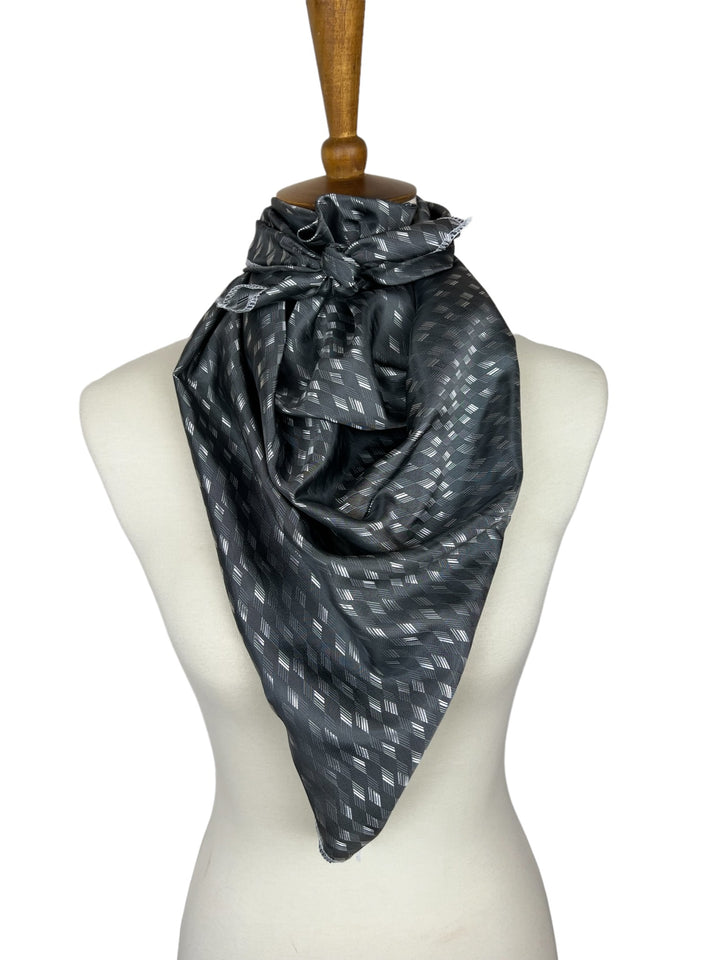 Gray Geometric Scarf