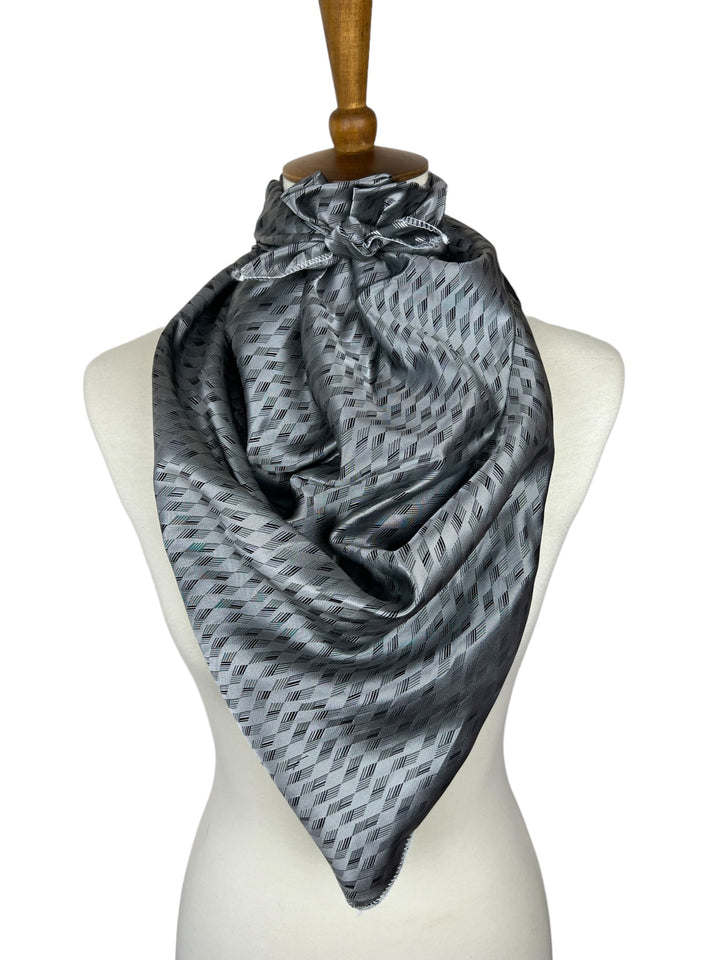 Gray Geometric Scarf